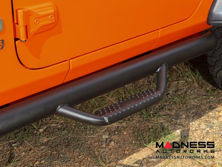 Jeep Wrangler JL Spartan Nerf Bar Textured Black 2 Door
